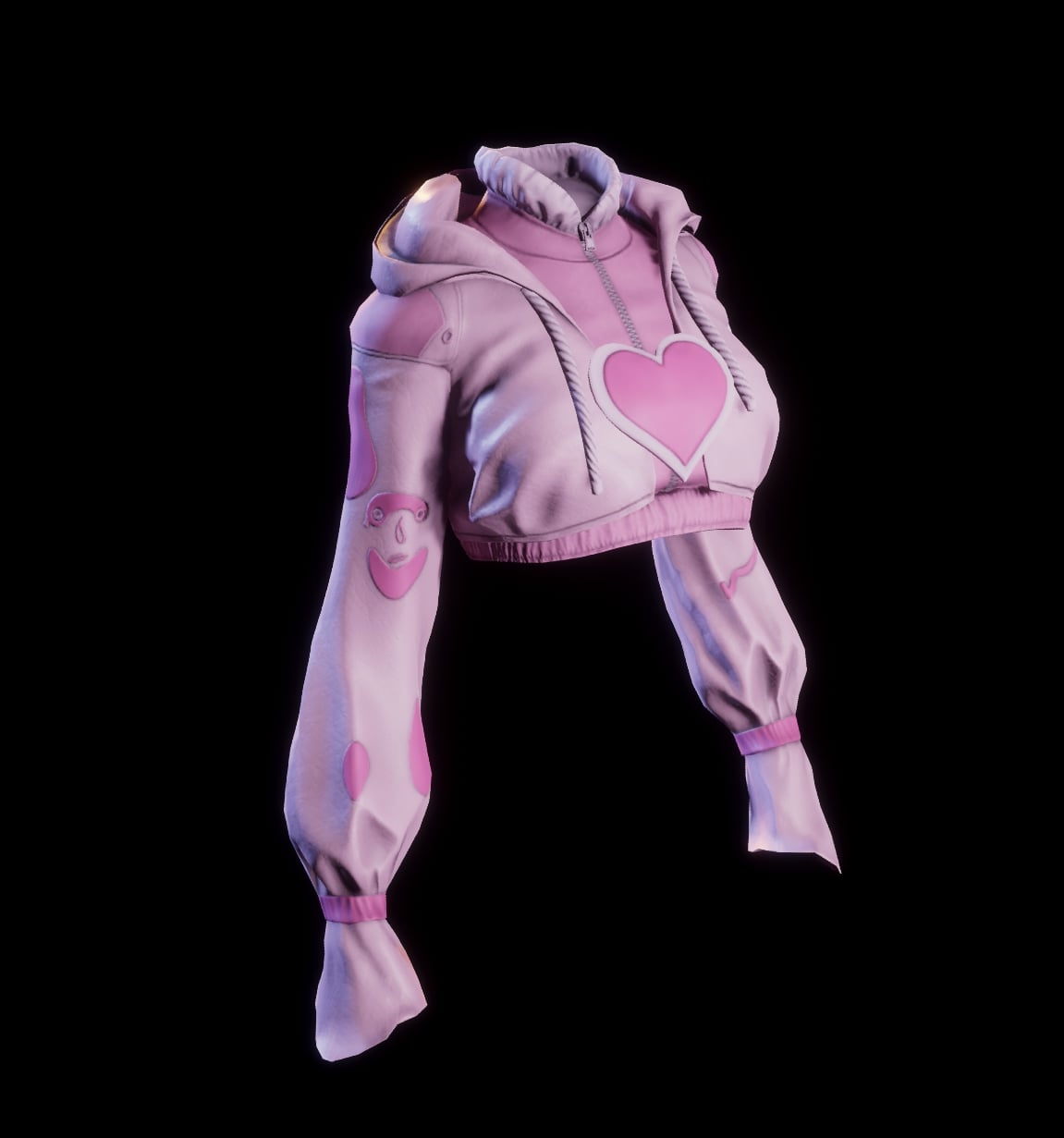 Heartbeat Hopper - Crop Top Jacket